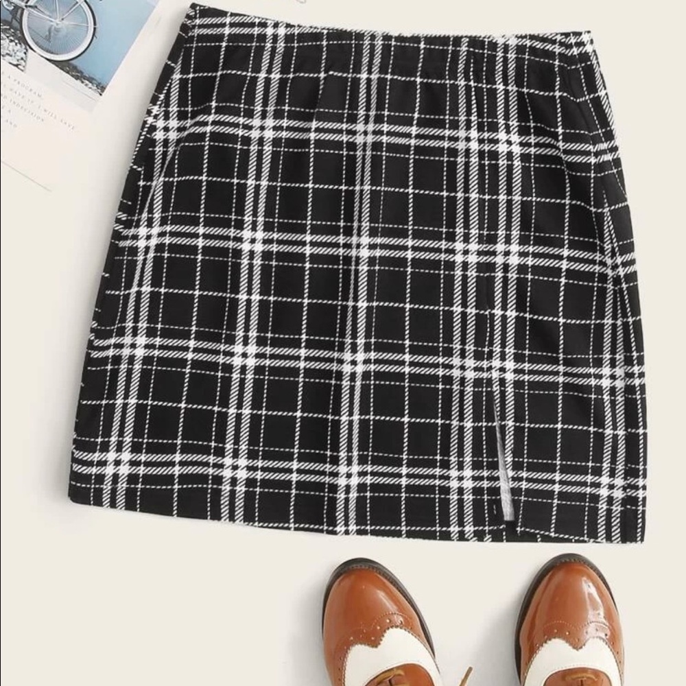 Black and white skirt